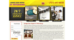 Desktop Screenshot of garagedoorrepairstpetersburg.com